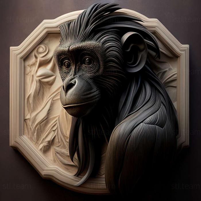 3D модель Piliocolobus gordonorum (STL)